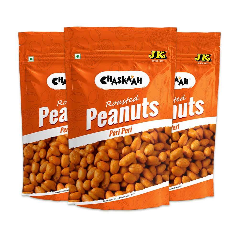 Chaskaah Peri Peri Peanuts 140g Pack of 3